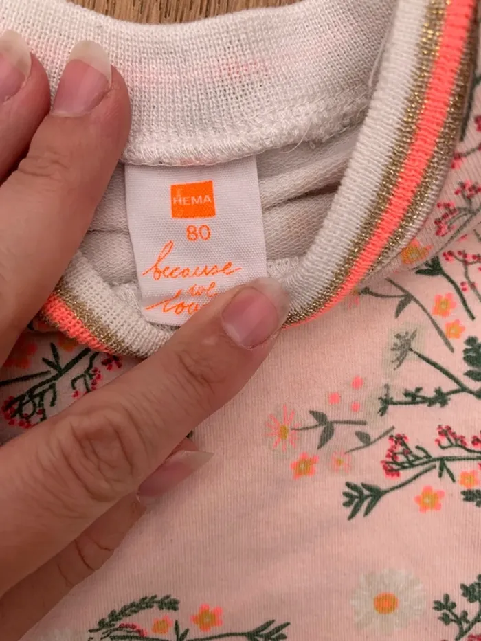 Lot de deux robes HEMA 80 - photo numéro 5