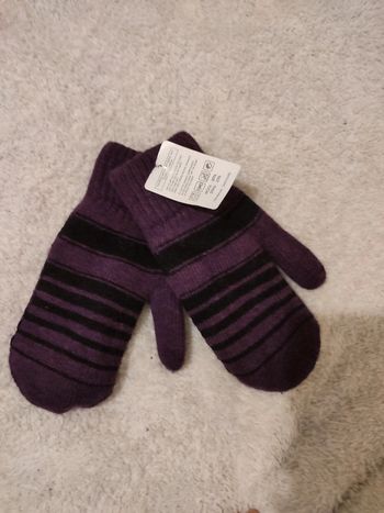 Moufles épaisses laine