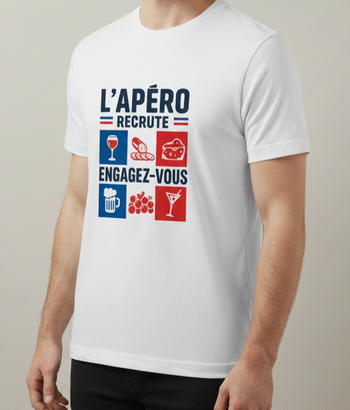 T-shirt - l'apéro recrute