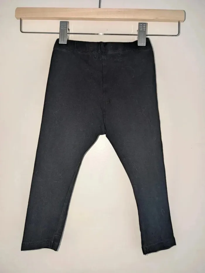Legging noir fille taille 24 mois Kiabi - photo numéro 3