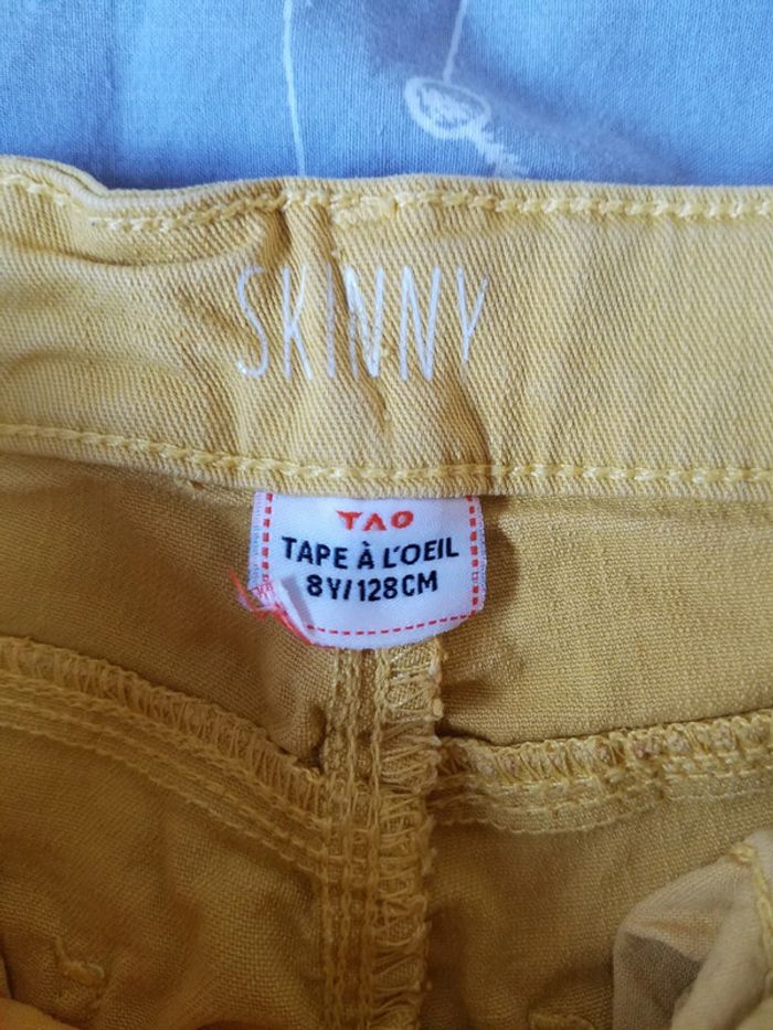 Pantalon Skinny jaune TAO 8 ans - photo numéro 3