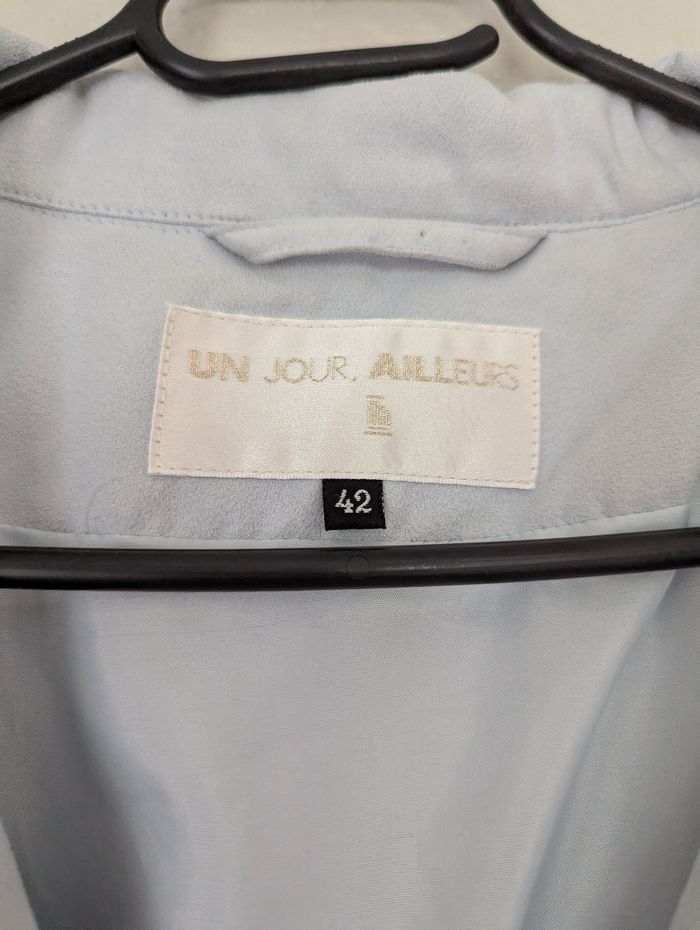Trench fluide bleu clair – Un Jour Ailleurs – Taille 42 - photo numéro 6