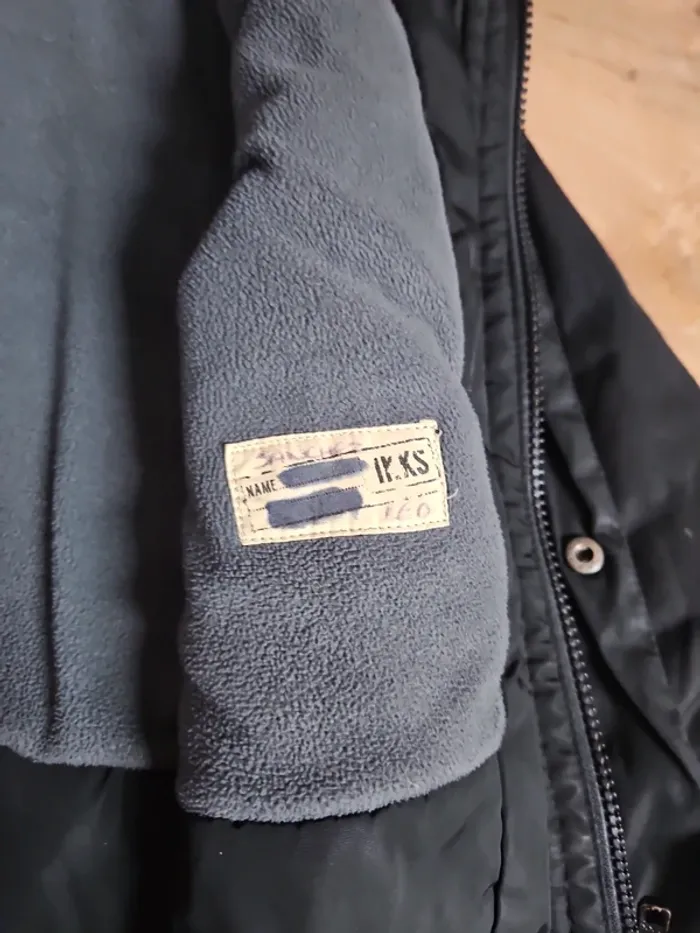 Blouson noir garçon 4 ans ikks - photo numéro 6