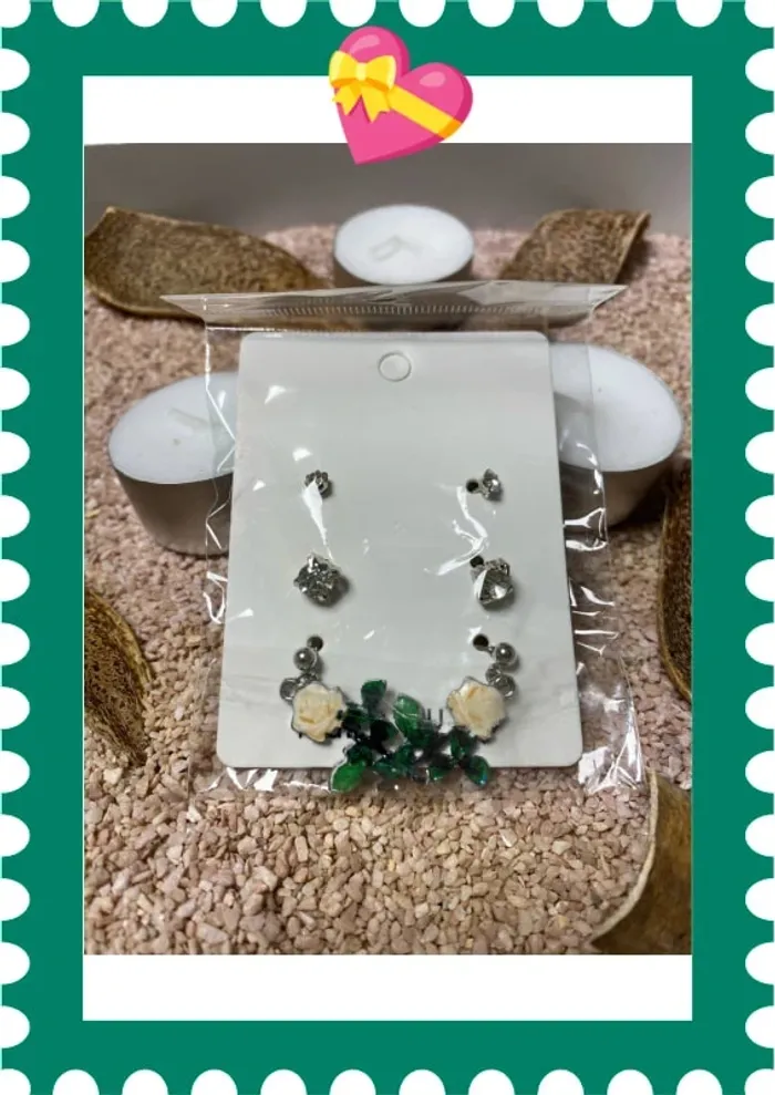 Lot de 3 paires de boucle d’oreilles neuves