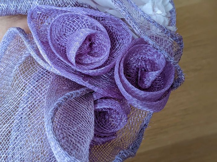 Bandeau mariage mauve lila - photo numéro 4