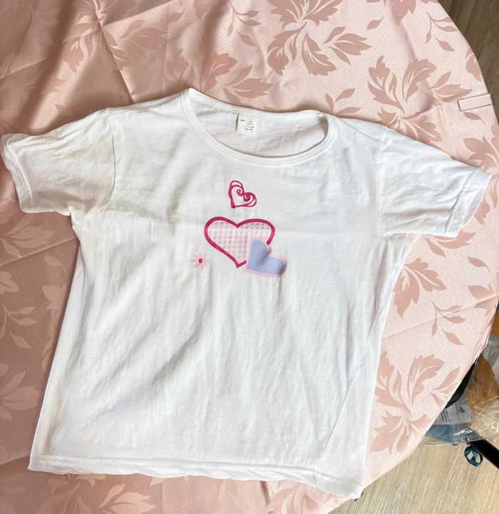 Lot de t-shirts fille en coton 10/12 ans - photo numéro 4