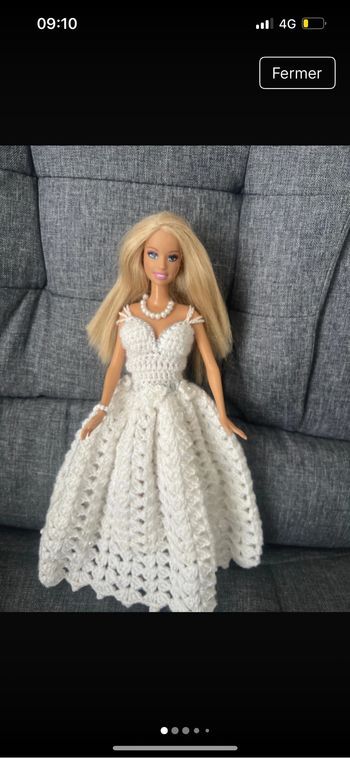 Robe Barbie au crochet