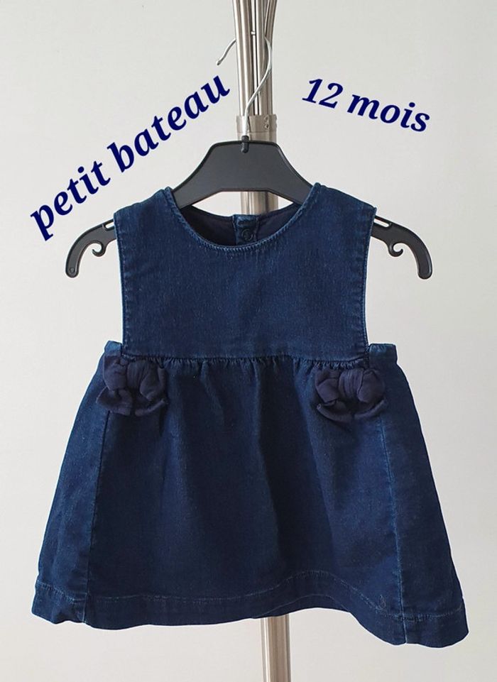 Robe jean petit bateau 12 mois