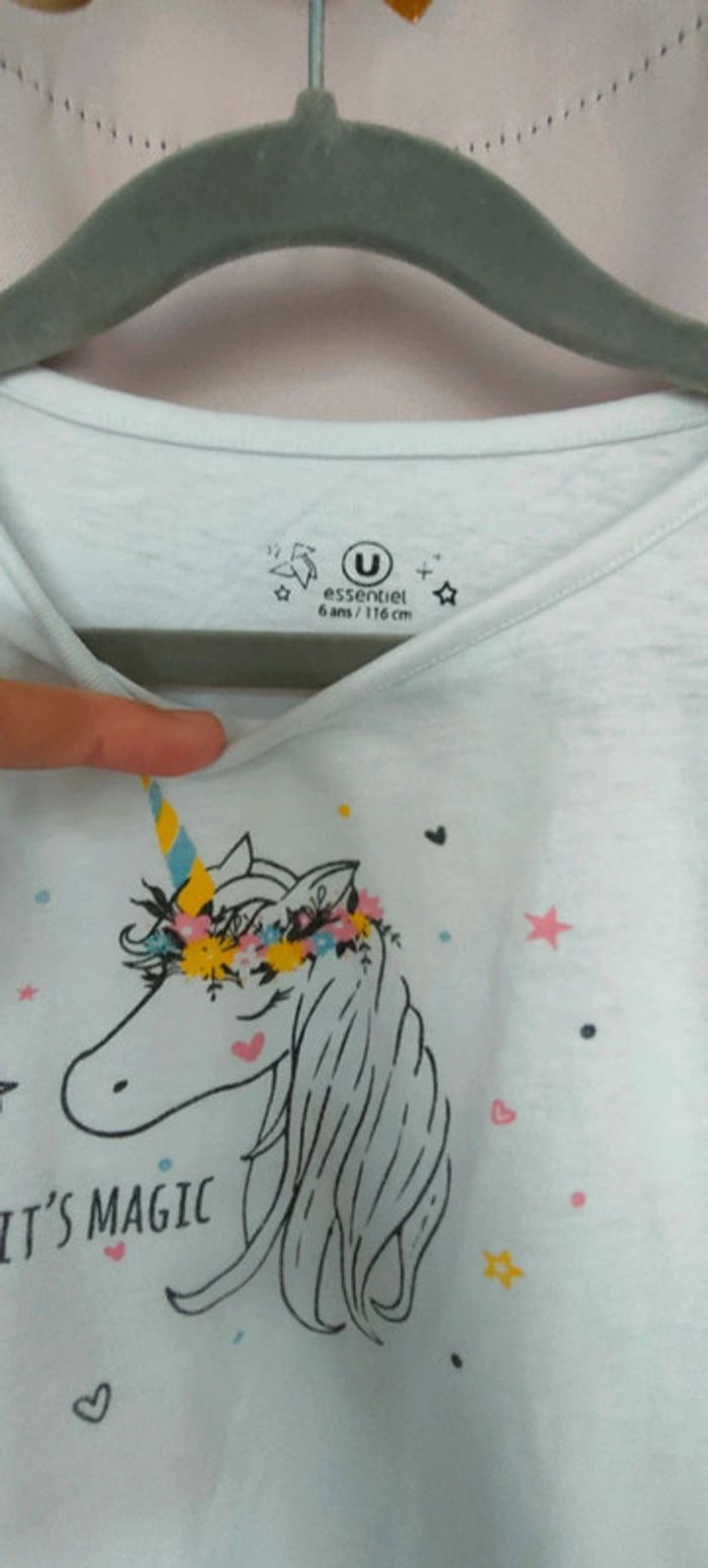 Tee shirt licorne - photo numéro 2