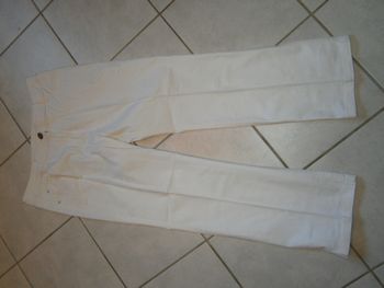 Jeans blanc cassé J. RIU Taille 42