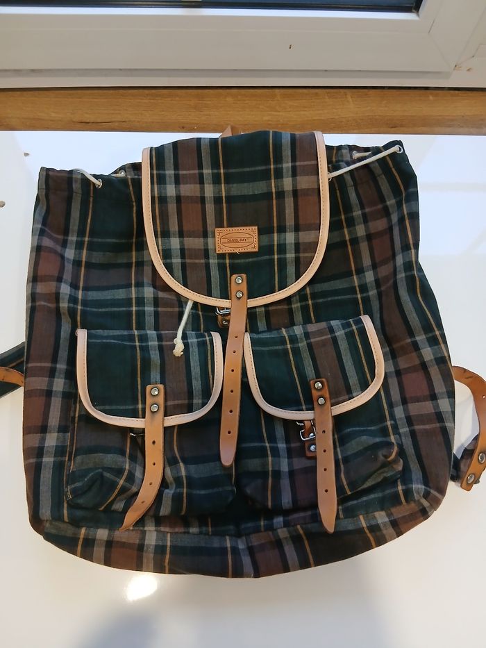 Sac à dos  motif à carreaux Daniel Ray - photo numéro 5