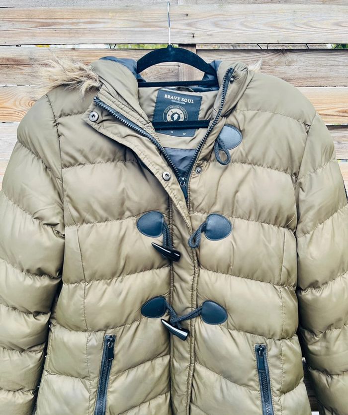 Doudoune kaki - Taille L - photo numéro 3