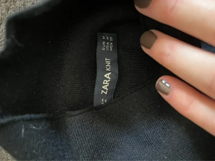 t-shirt zara noir - photo numéro 3