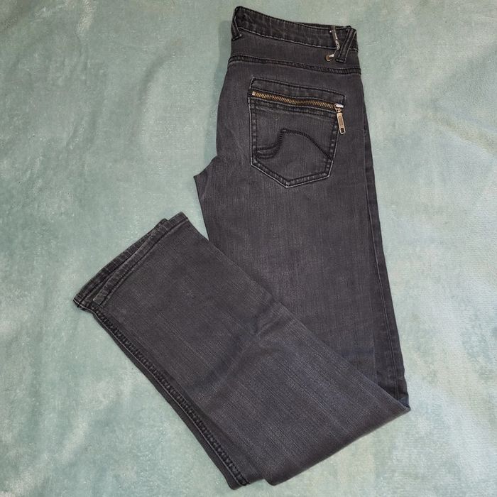 Jeans Vintage Y2K Femme Broderie 👖 DDP - Taille 36