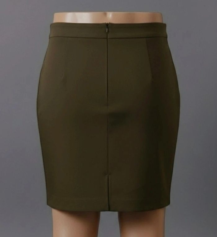 Jupe crayon kaki camaïeu taille 44 - photo numéro 3