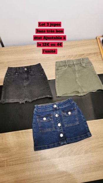 3 jupes 3ans