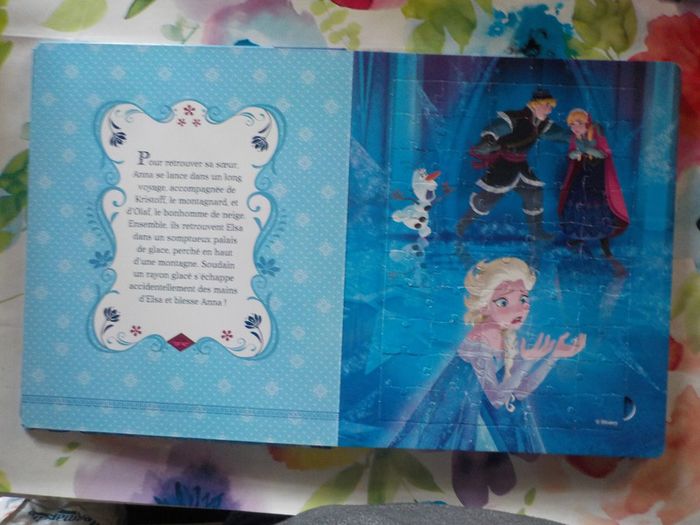 Livre puzzle avec 50 pièces La Reine des Neiges - photo numéro 6