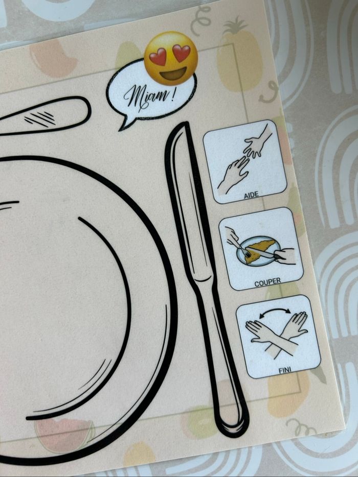 🧩 Set de table de communication – Format A4 plastifié - photo numéro 3