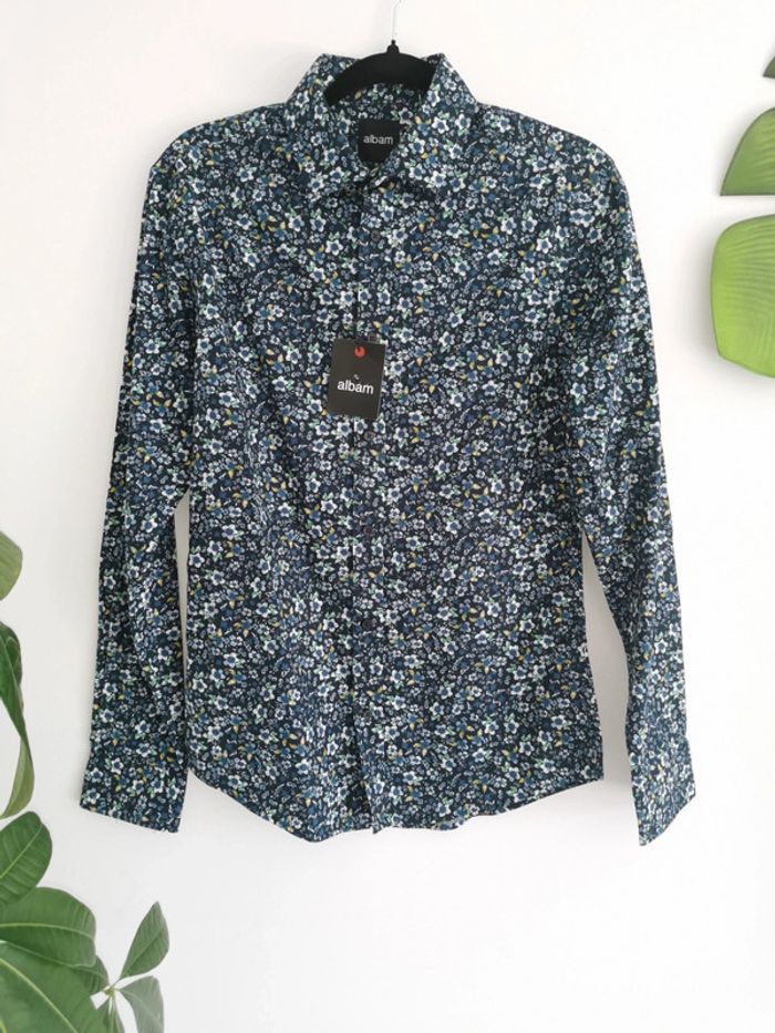 Chemise fleurie Albam slim fit Taille S