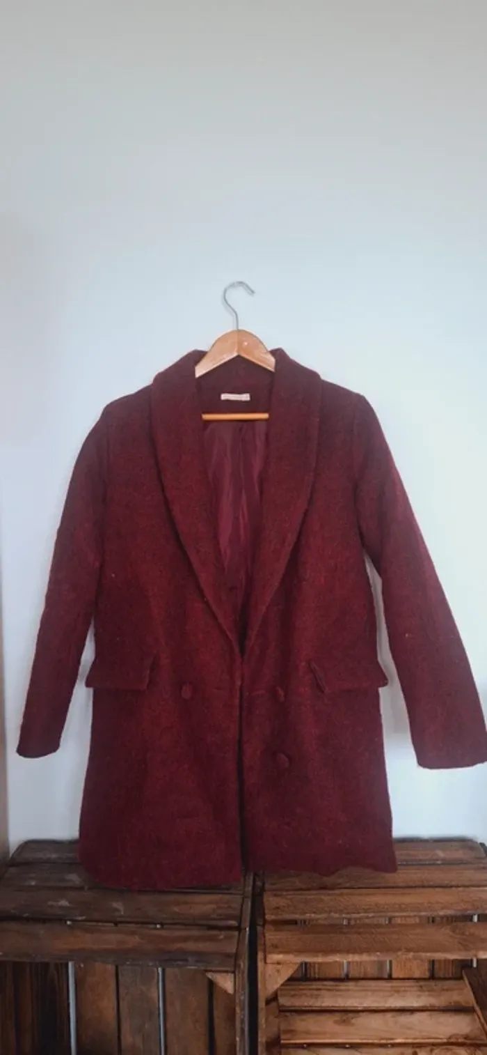Manteau mi-long en laine Lili & Lala – bon état - photo numéro 3