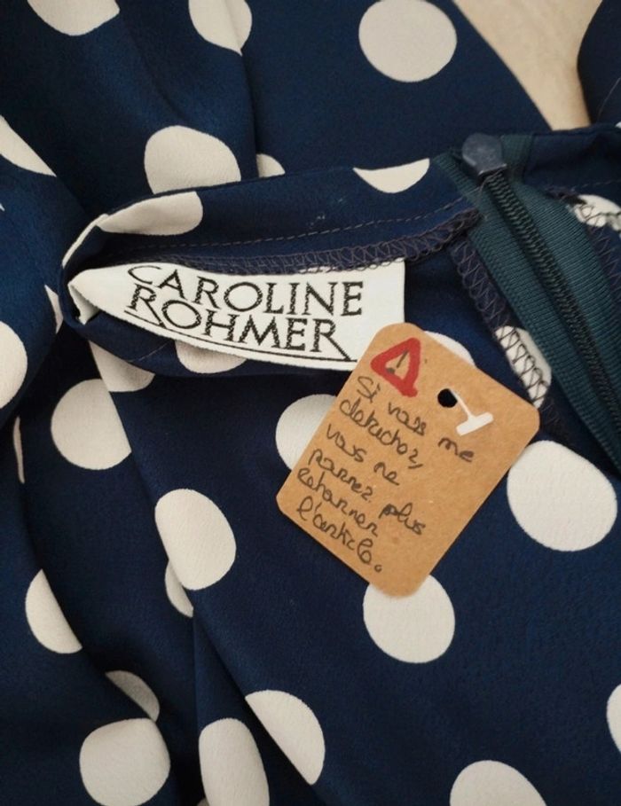 Robe à pois rétro Caroline Rohmer taille 36 - photo numéro 9