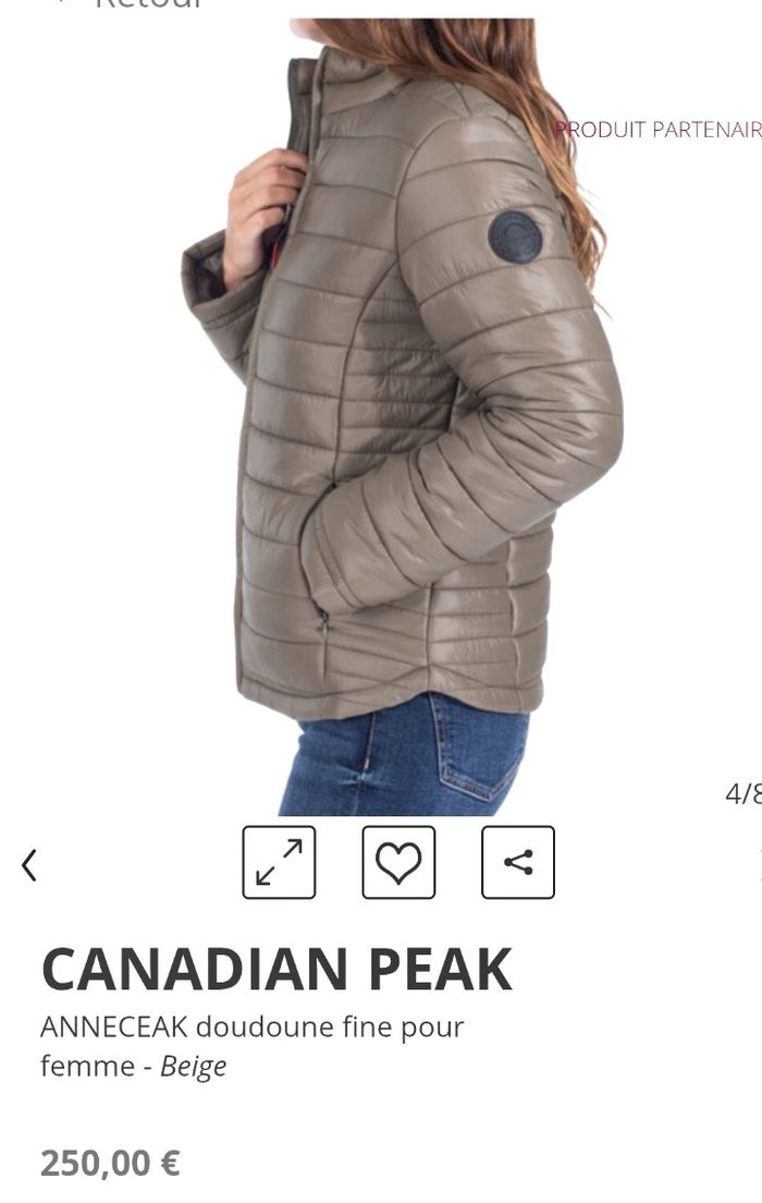 Doudoune Canadian Peak - Neuve - photo numéro 6