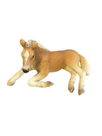 Figurine Schleich 13292 Haflinger Hafling Foal, Lying Horse Équine