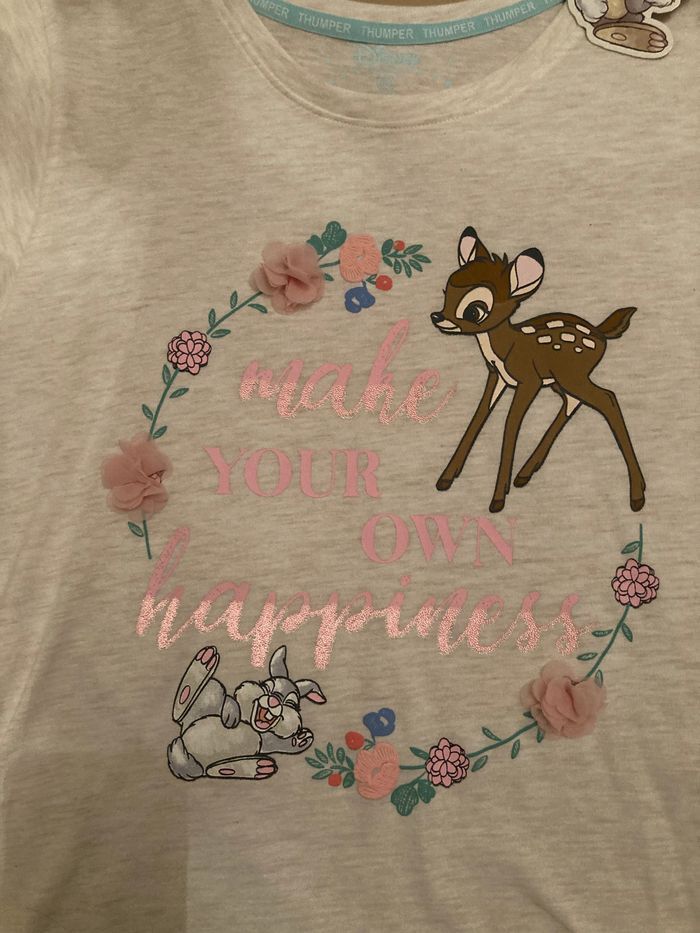 Teeshirt bambi et panpan - photo numéro 2