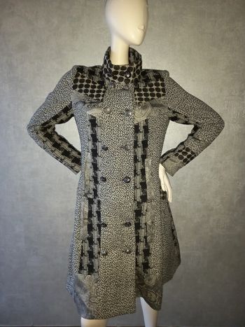 manteau noir gris et argenté bréal collection taille 38