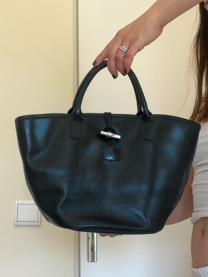 Sac vintage Longchamp noire - it bag - photo numéro 4