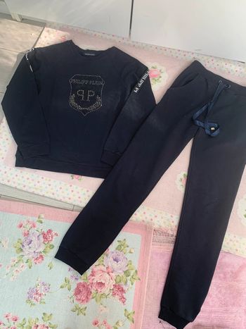 Ensemble jogging bleu