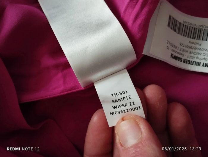 Robe chemise Tommy Hilfiger rose fushia taille 36 neuf étiquettes - photo numéro 7