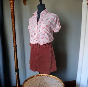 Chemise imprimé love rose Bizzbee S