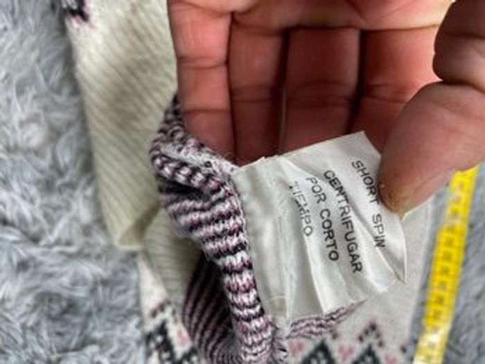 Pull D’hiver Honey Vintage 90s Femme M/M Blanc Fleuris - photo numéro 4