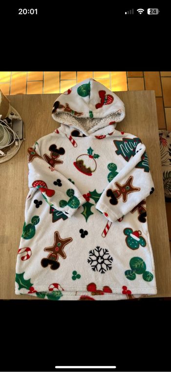 Poncho polaire robe de chambre Mickey