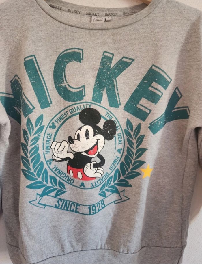 Sweat gris Mickey Cache Cache Taille S – Casual & fun - photo numéro 2