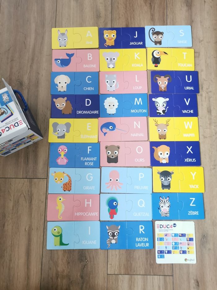 Puzzle d'association lettre et dessin oxybul - photo numéro 3