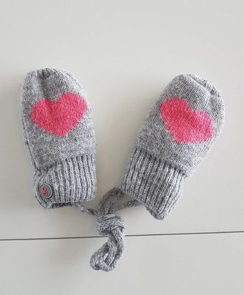 gants laine fille  3-6 mois