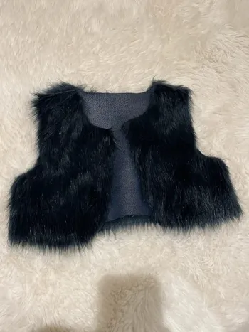 Gilet sans manches fourrure