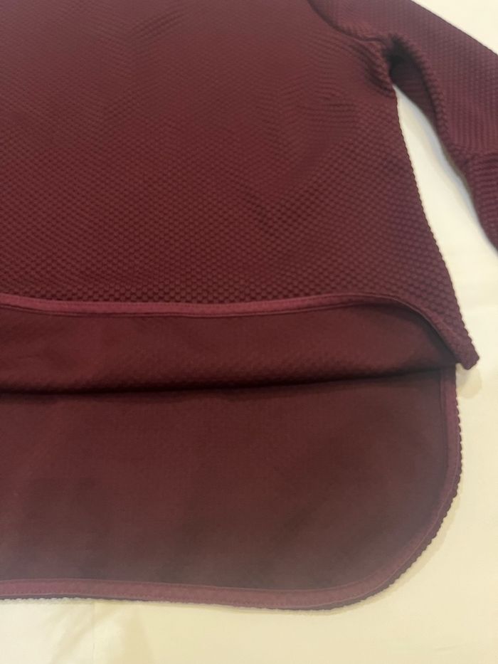 Haut top bordeaux manches larges 3/4 zara vintage taille S/36 - photo numéro 4