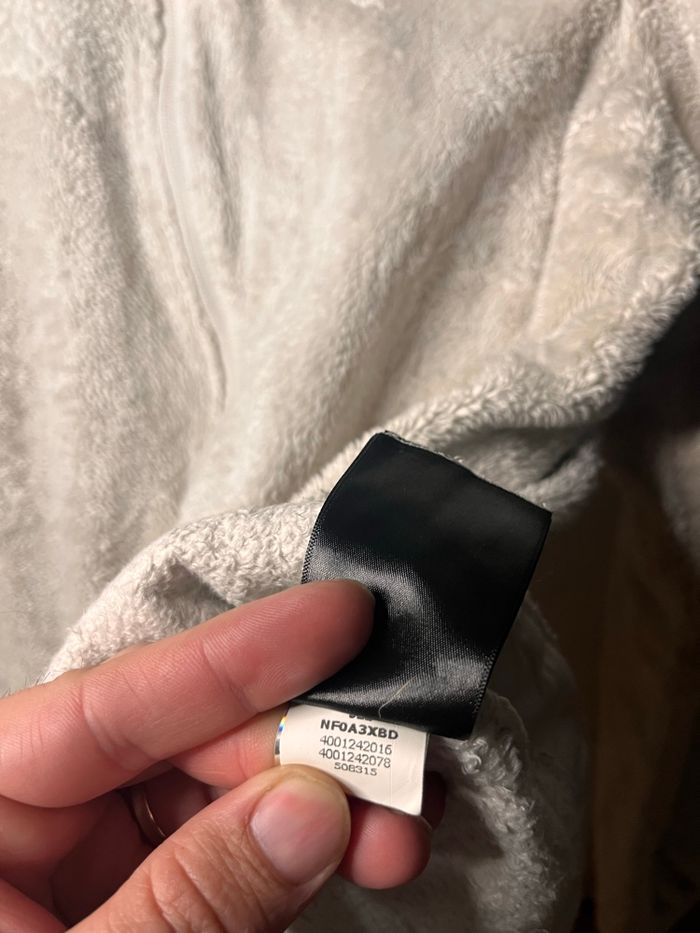 Veste polaire zippée femme The North Face blanc écru crème - Taille L - photo numéro 5