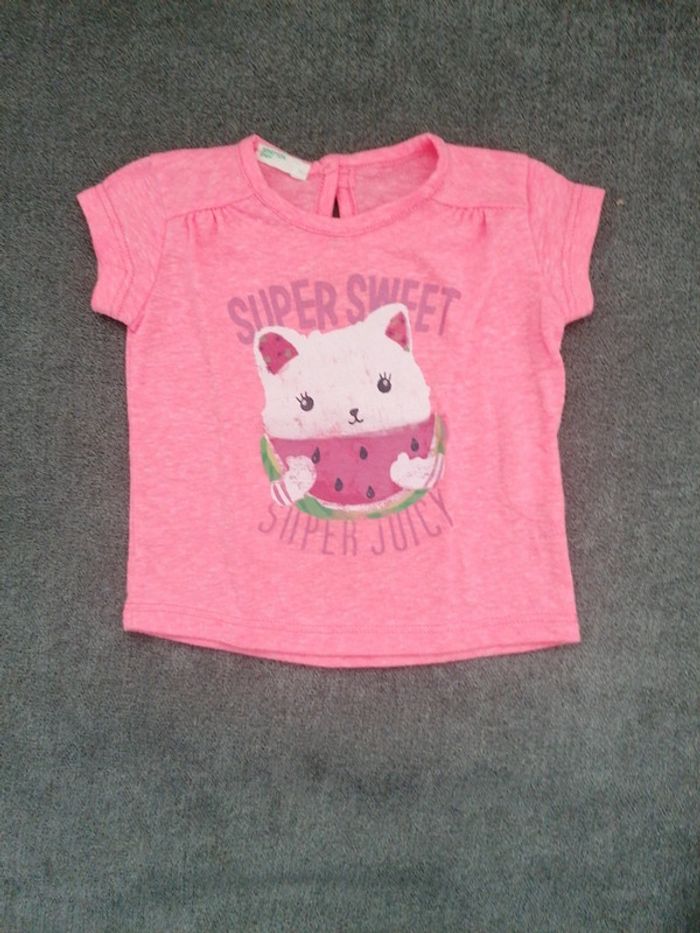 Tee-shirt fille 1/3 mois
