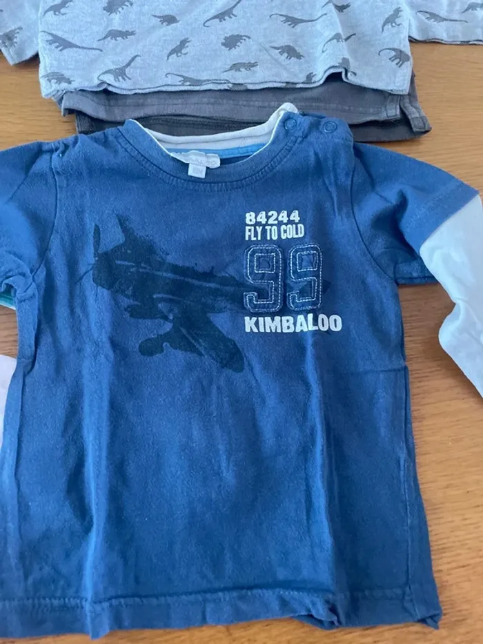 Lot 12 t-shirt ou chemises manches longues 18 mois - photo numéro 6