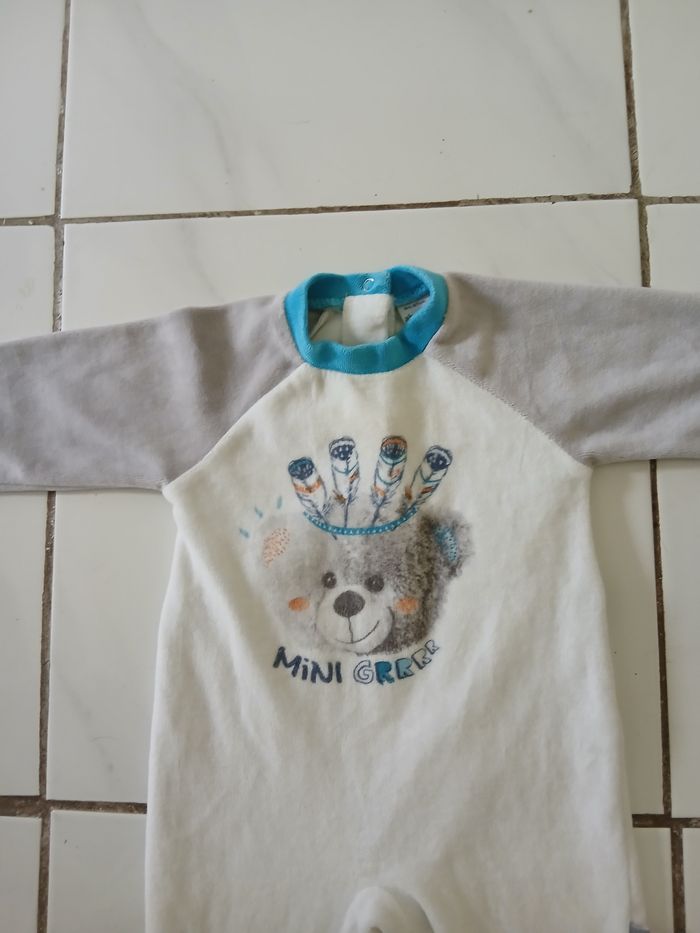 Pyjama garcon d hiver en coton taille 6 mois marque absorba - photo numéro 7