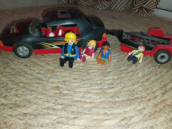 Voiture + remorque playmobil
