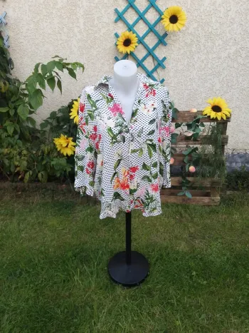 blouse chemisier taille L/XL - last queen - 100% rayon
