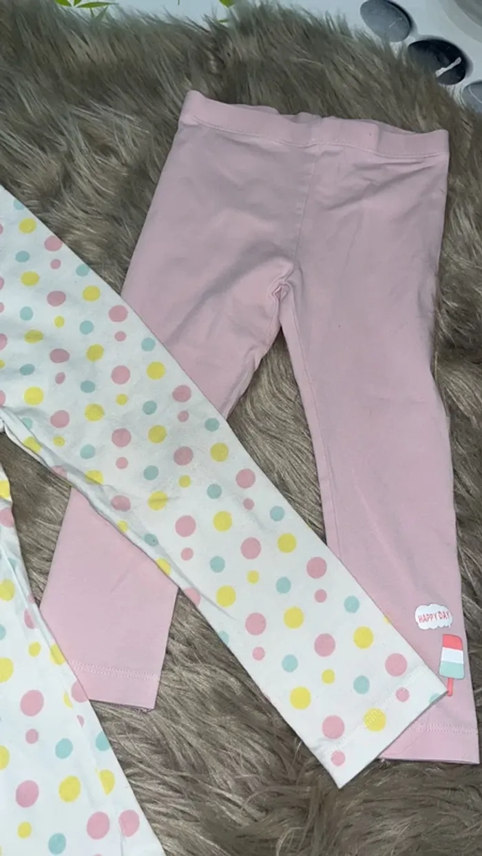 Lot de 2 leggings 12/24 mois - photo numéro 3