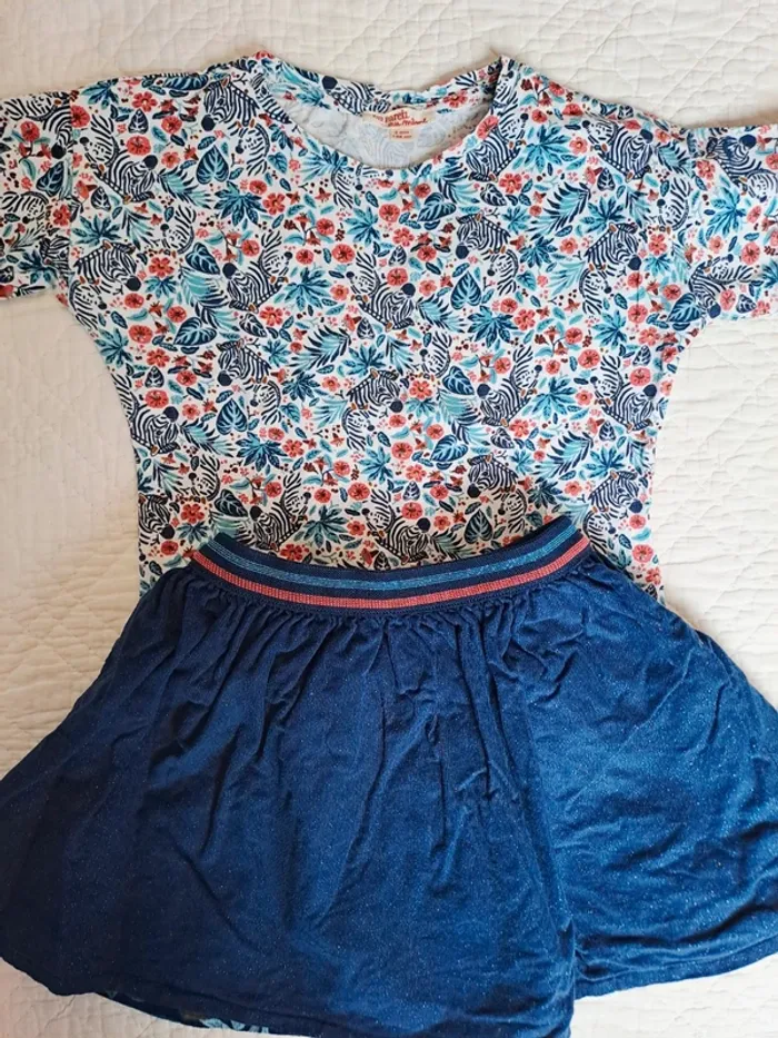 Ensemble DPAM jupe + tee-shirt manches longues - 4 ans - photo numéro 3