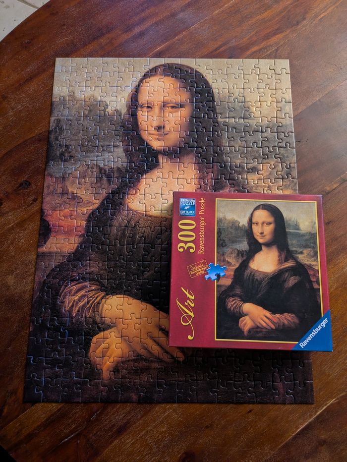Joli puzzle La Joconde Léonard de Vinci Ravensburger 300 pièces