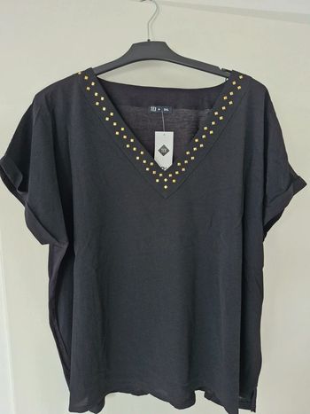 Tunique  blouse noire  3XL Tex